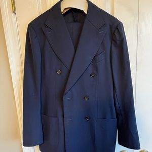 Navy Suit Supply Traveler double breasted Full Suit